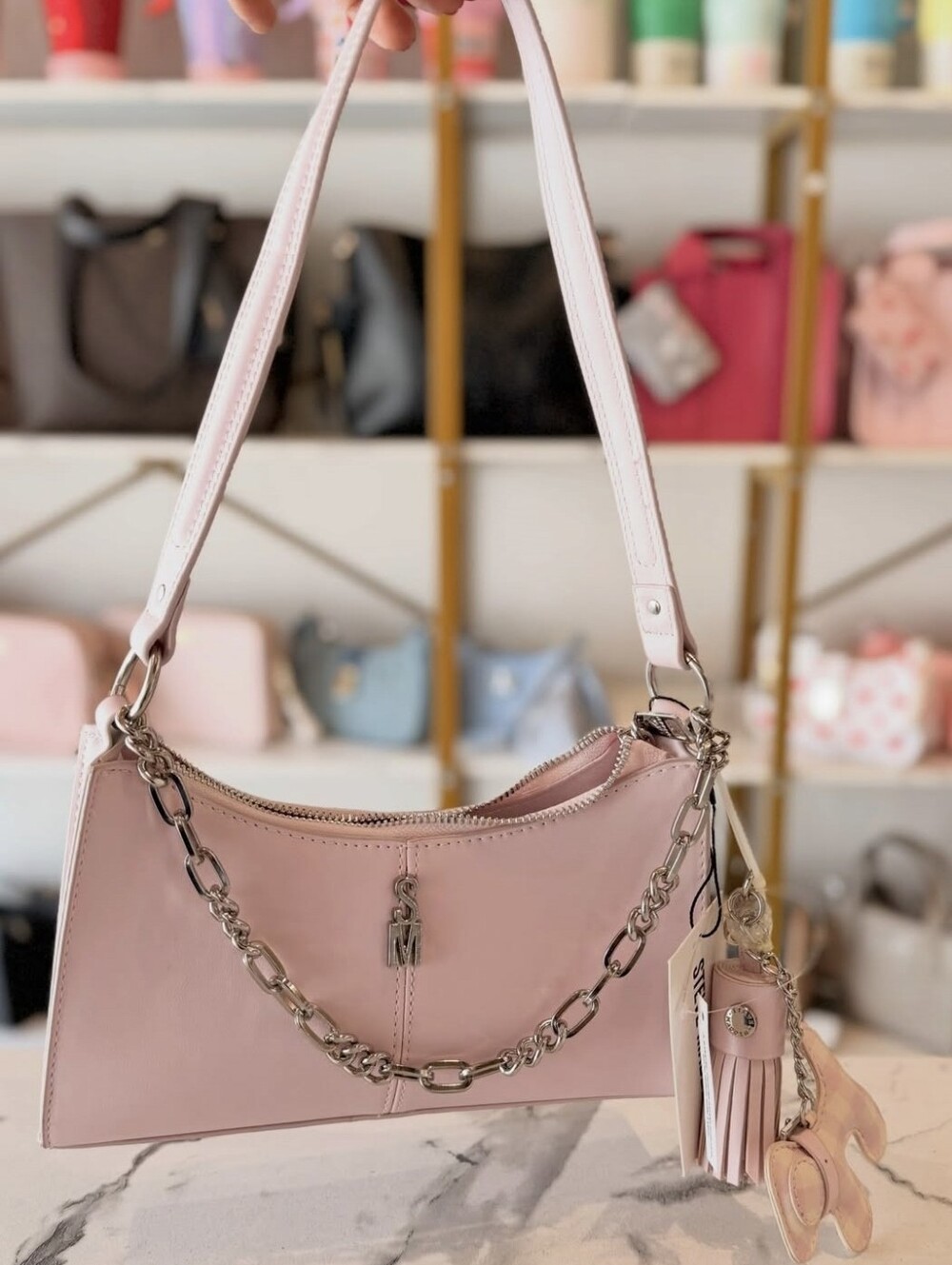 NEW Steve Madden Pink Shoulder Handbag